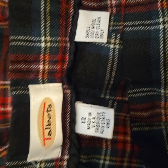 Talbots 100% Wool Plaid Pleated Skirt 12 - Picture 4 of 5